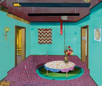 Matthias Weischer, Untitled (Interior)