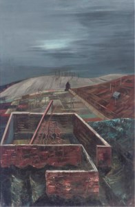 Industrial Landscape with Pylons