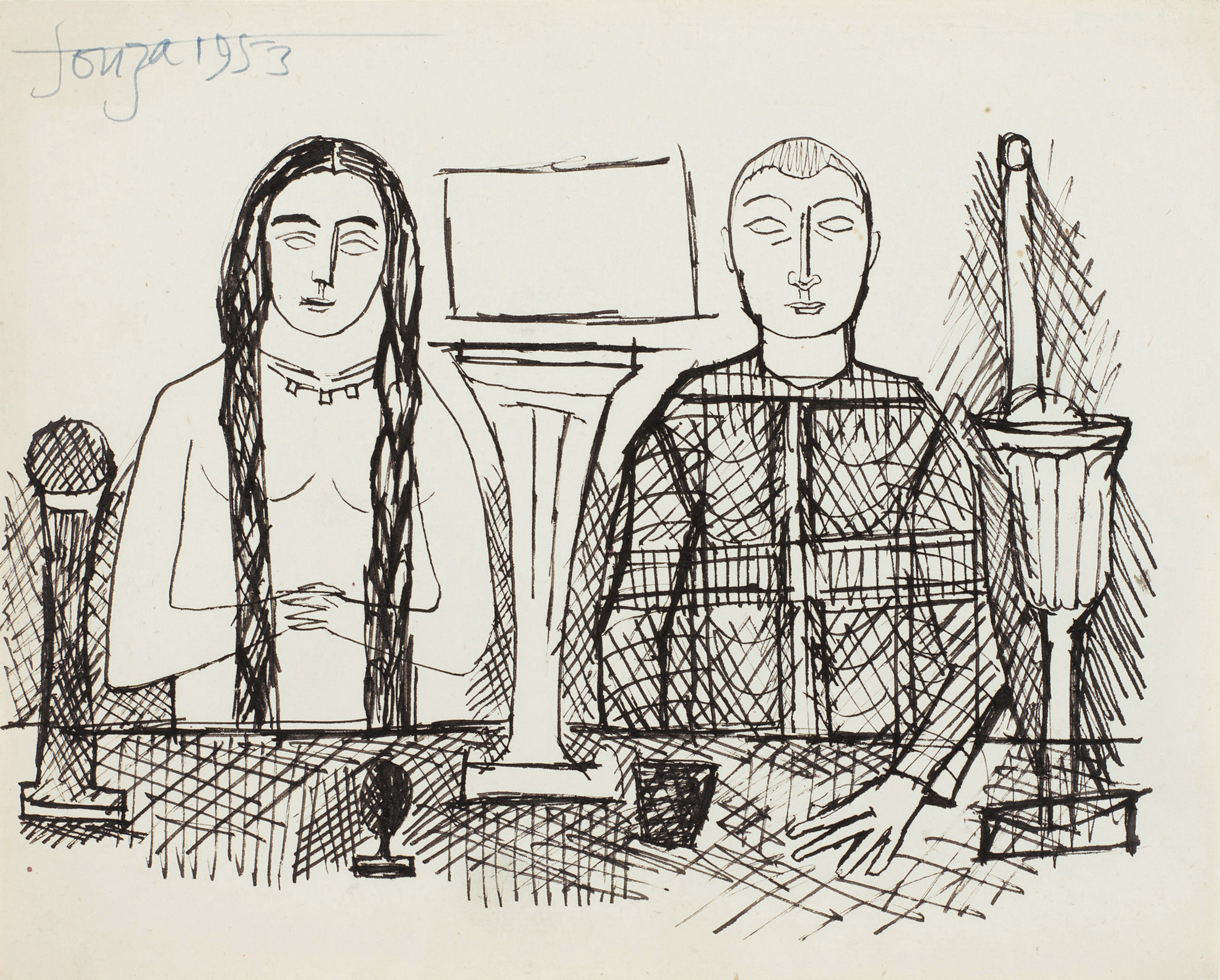 Untitled (Study for Mystic Repast)