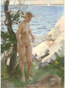 Naken pa strand (Nude at the beach)