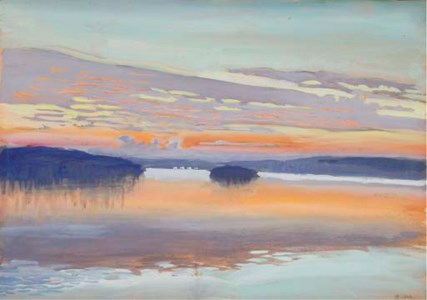 Auringonlasku Ruovedellä (Sunset at Ruovesi)