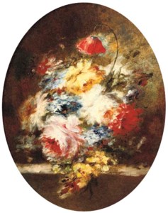 A lavish flower still life