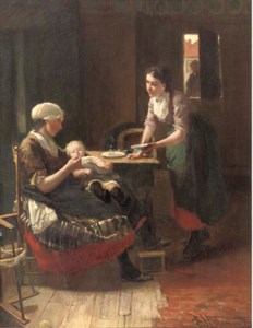 Soins maternels: feeding the little one