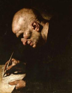 A monk scribe
