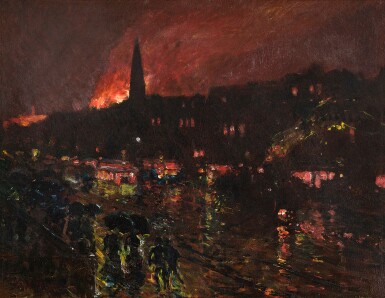Fire and Rainy Night (Firelight, Boston)