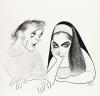 "Mr. and Mrs. Richard Burton." [CARICATURE / ELIZABETH TAYLOR / THEATER]