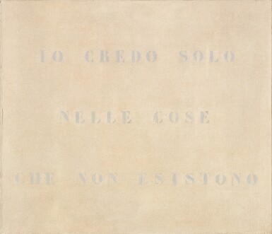 IO CREDO SOLO NELLE COSE CHE NON ESISTONO