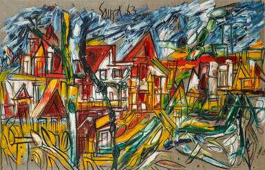 Francis Newton Souza, Untitled (Landscape)