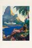 PAUL GEORGE LAWLER (DATES UNKNOWN).  [FLY TO SOUTH SEA ISLES / VIA PAN AMERICAN]. Circa 1938. 41x27¼ inches, 104x69¼ cm.