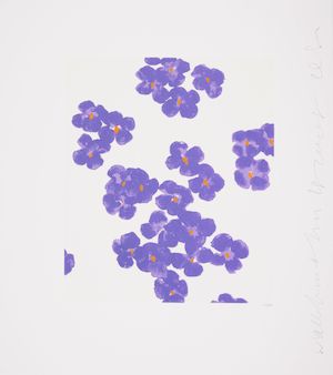 Donald Sultan (born 1951); Wallflower 15, from Wallflowers Series;