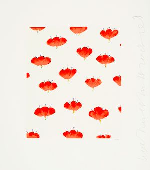 Donald Sultan (born 1951); Wallflower 21, from Wallflowers Suite;