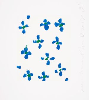 Donald Sultan (born 1951); Wallflower 29, from Wallflowers Suite;