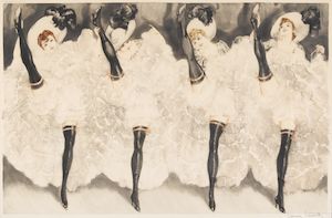 Louis Icart (1888-1950); Can Can;