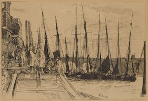 James Abbott McNeill Whistler (1834-1903); Billlingsgate;