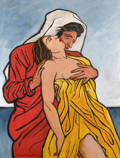 Homme et femme au bord de la mer