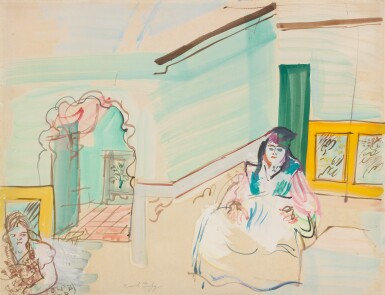 Dans un intérieur morocain