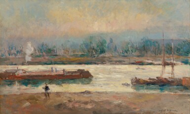 Péniches sur la Seine à Paris