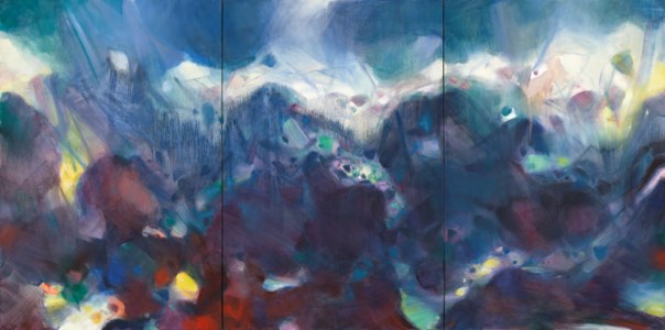 Chu Teh-Chun, Azur glaciaire (Glacial Blue)