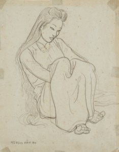 Seated Portrait of Mrs Tô Ngọc Vân