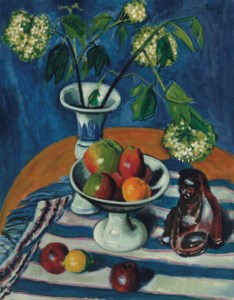 Hermann Max Pechstein, Stilleben mit Äpfeln und Schneeball