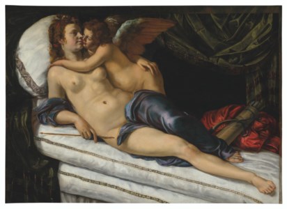 Artemisia Gentileschi, Venus and Cupid