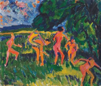 Erich Heckel, Badende am Waldteich
