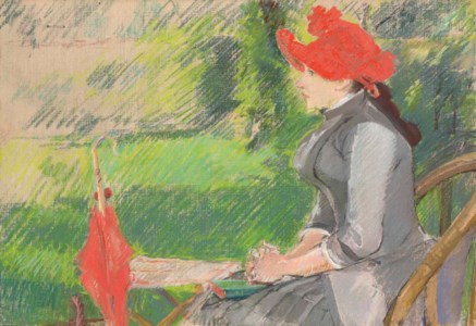 La lecture au jardin (Femme au chapeau rouge)