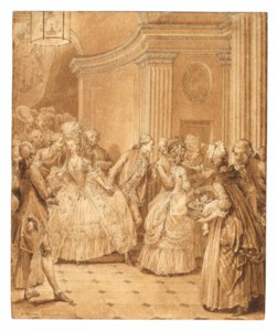JEAN-MICHEL MOREAU DIT LE JEUNE, After the opera (‘La sortie de l’opéra’)