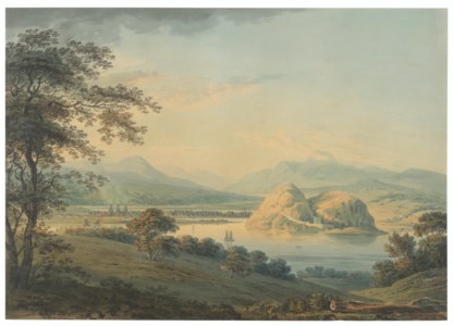 View of the town and castle of Dumbarton