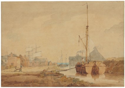 A barge on a canal, Norfolk