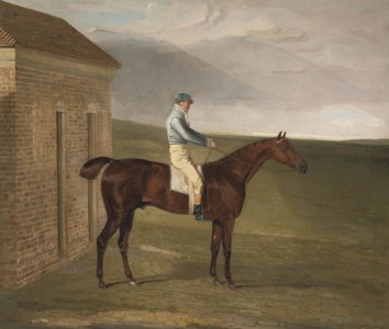 Burleigh , a chestnut racehorse, with Sam Chifney, at Newmarket