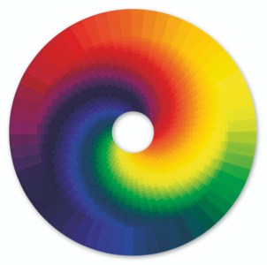 Colour experiment no. 15 (large inside spiral)