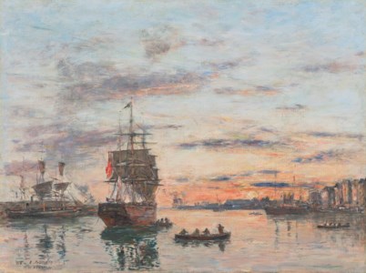 Eugène Boudin, Le Havre. L ’ avant-port