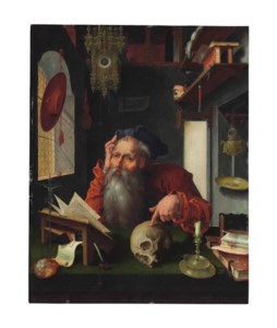 Saint Jerome in his study