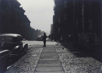 Three Men Standing on a Corner, Morning, 1950