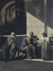 Christ teaching in the temple