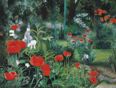 Poppies and Iris