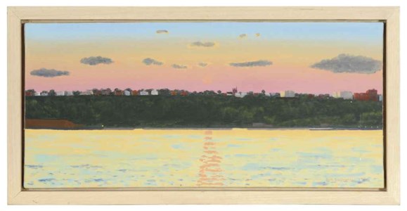 Sunset over the Hudson River