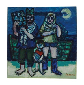 Fisherman and family
