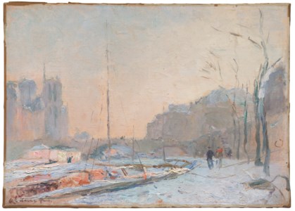 Notre Dame sous la neige