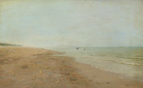 Pêcheurs de crevettes, Grande plage, La Panne