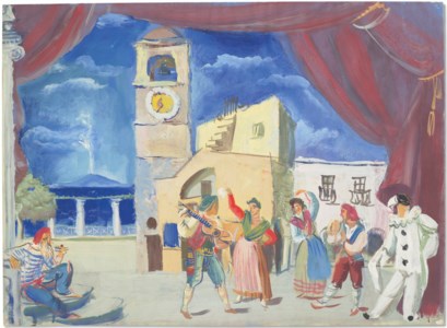Street musicians and dancers, Capri; and Ballet dancers