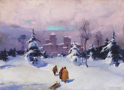 Fortress in the snow