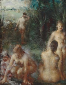 Women in a landscape