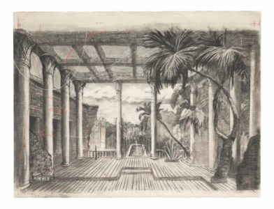 Drawing and fragment for ‘Preparing the Flute’