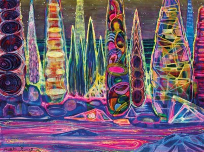 Riverside Grove under the Starry Night