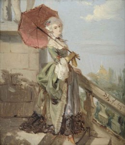 Femme avec parasol