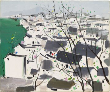 Wu Guanzhong, Fuyang, A Riverside City (Village Town)
