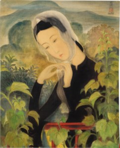 Le Pho, Jeune femme attachant son foulard (Young Lady Tying Her Scarf)