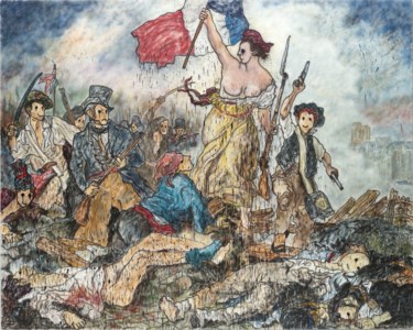 Madsaki, Liberty Leading the People II (Inspired by Eugene Delacroix)